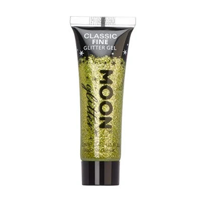Abbildung von Moon Glitter Gel mit klassischem feinem 12ml Gold Glitzer Gesichtsfarbe