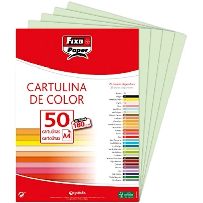 Abbildung von Fixo 11110320 Packung mit 50 Karten, A4, grün