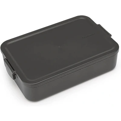 Abbildung von Make and Take Lunchbox groß Kunststoff Dunkelgrau Brabantia