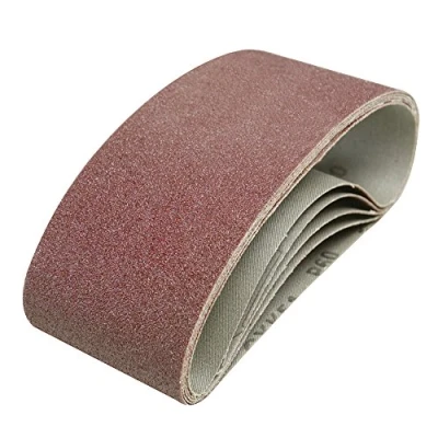 Abbildung von Silverline 185706 Schleifbänder, 75 x 457 mm, 5er Pckg. 60er Körnung