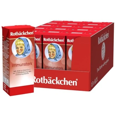 Abbildung von ROTBÄCKCHEN Immunstark TETRA 15er Pack (15 x 200 ml) Mehrfruchtsaft mit Zink und Vitamin C