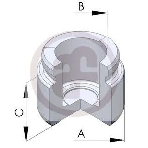 Abbildung von AUTOFREN SEINSA D025229 Kolben, Bremssattel 36 Hinterachse ATE MERCEDES BENZ: CLK Coupe, C Klasse T modell, Cabrio kfzteile, kfzteile24, bandel