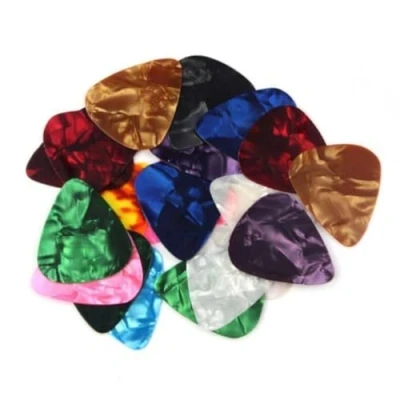 Abbildung von Musiclily 1mm Plektrum Guitar Picks Plektren Gitarre Heavy Gauge für E Bass Akustikgitarre Ukulele,Zufällige Farbe (20 Stück)