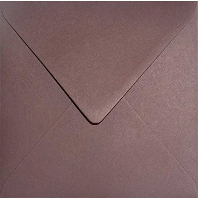 Abbildung von Netuno 100 quadratische Briefkuverts Rot Braun 153x 153 mm 120g Keaykolour Port Wine farbige Briefumschläge Recycling bunte Umschläge elegant Ökopapier für Hochzeits Einladungen wedding envelope