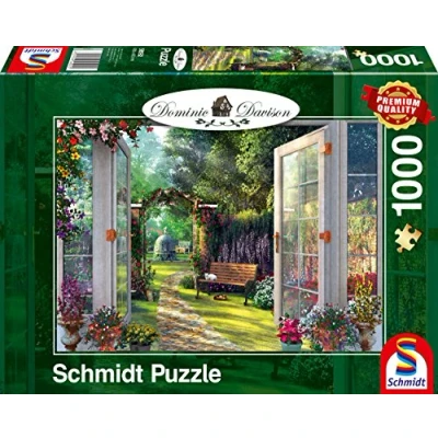 Abbildung von Schmidt VIEW OF THE Enchanted Garden Puzzle multicoloured für Kinder, Größe: One Size, Multi coloured