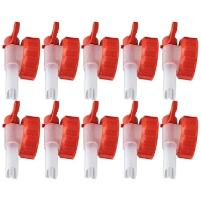 Abbildung von ISOLATECH SABEU Fluxx 10Stk. AH 13/45 HF Auslaufhahn für 2L und 3L Kanister mit DIN 45 Gewinde außen 41,0mm Lebensmittelecht Umfüllen ohne Gluckern