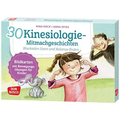 Abbildung von 30 Kinesiologie Mitmachgeschichten. Blockaden lösen und Balance finden: Bildkarten mit Bewegungsübungen für Kinder. Ein Dschungelabenteuer das ... innere Balance. Ideen auf Bildkarten)