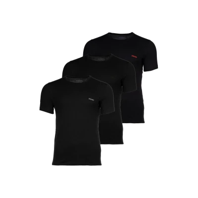 Abbildung von HUGO 3 PACK Unterhemd/shirt, Herren, Größe: Large, Black
