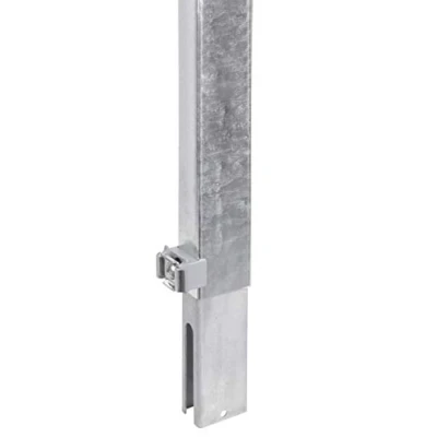 Abbildung von Alberts 672652 Zaunerhöhung Erhard zur einfachen Erhöhung eines vorhandenen Doppelstabmattenzaunes feuerverzinkt Höhe 600 mm für Pfosten 60 x 40