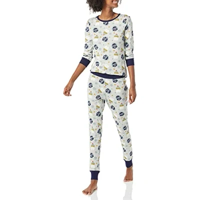 Abbildung von Amazon Essentials Disney Marvel Star Wars Damen Eng anliegende Baumwoll Schlafanzüge, Winter Womens Snug fit, S