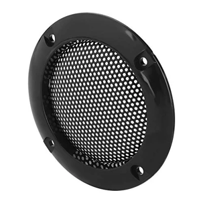 Abbildung von 2PCS Lautsprecher Gitter Grill,Hochwertig 2 Zoll Abdeckung Dekoration Schutzgitter Dekorgitter,Audio System Abdeckgitter Speaker Cover für Lautsprecher(Schwarz)