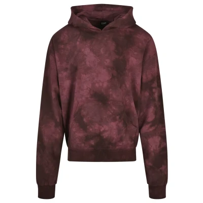 Abbildung von Urban Classics DYED Kapuzenpullover, Herren, Größe: Small, Cherry