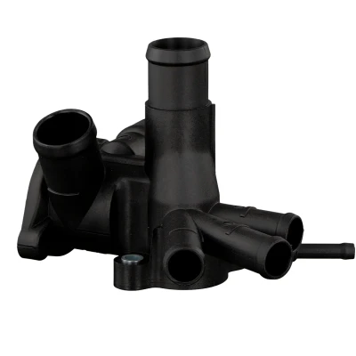 Abbildung von FEBI BILSTEIN 18248 Flansch Kunststoff links mit Dichtung VOLKSWAGEN: Jetta 2, Polo II Coupe, GOLF 2
