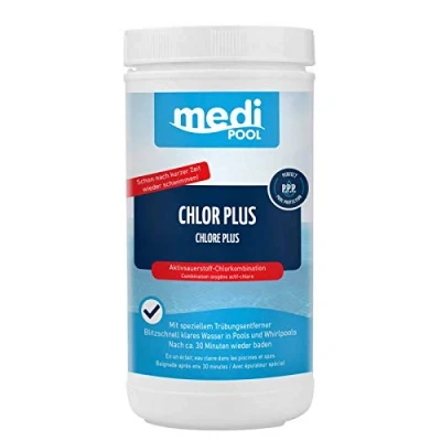 Abbildung von mediPOOL Poolpflege Chlor Plus 1 kg, (Spar Set)