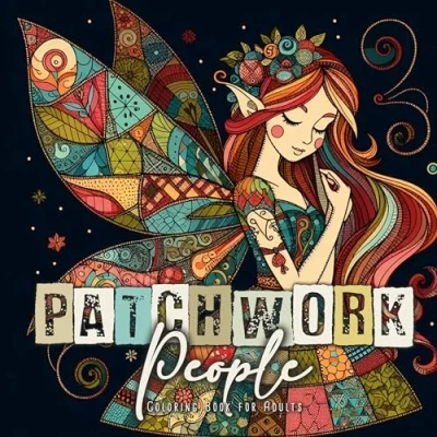 Abbildung von Patchwork Puppen Malbuch für Erwachsene: Erwachsene Feen Gnome Elfen Muster Graustufen ... Book (Patchwork Coloring Books, Band 3)