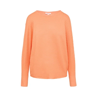 Abbildung von s.Oliver MIT FLEDERMAUSÄRMELN Strickpullover, Damen, Größe: 34, Orange