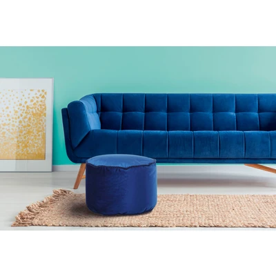 Abbildung von Kayoom Stauraumhocker &quot;Pouf Taj Mahal 125&quot;, samtweich, farbig, modern, orientalisches Design