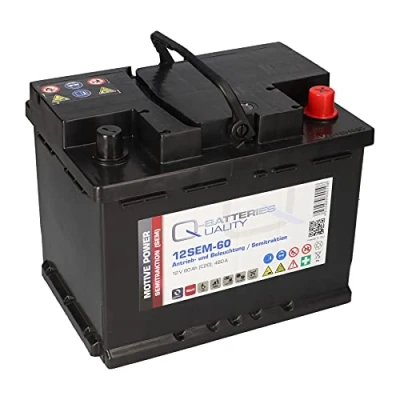 Abbildung von WSB Versorgungsbatterie 12V 60Ah Antrieb Solar Wohnmobil Boot Mover Schiff Batterie kompatibel zu FF 12 050, 955 01, 02, LFD60