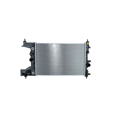 Abbildung von NRF 53153 Kühler, Motorkühlung Aluminium 580 382 28 mit Sensor Kühlrippen gelötet OPEL: Astra J Schrägheck, Sports Tourer