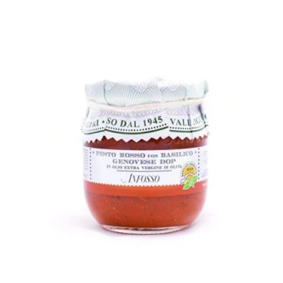 Abbildung von Olio Anfosso Roter Pesto mit Basilikum in nativem Olivenöl extra, 180g