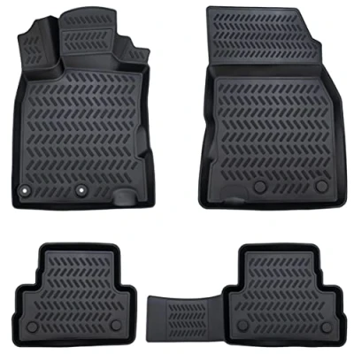 Abbildung von ELMASLINE Auto Fußmatten Gummi (4 St), für OPEL ASTRA J (2009 2015) 3D Gummimatten mit extra hohem Rand mehr Schutz Passend Baujahre:, 2009 2015