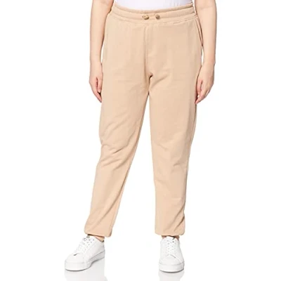 Abbildung von NA KD Damen Logo Basic Sweatpants Trainingshose, beige, L