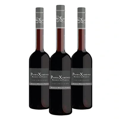 Abbildung von Pedro Ximenez Reserva de Familia Packung mit 3 Flaschen 50cl Süßer Likörwein D.O. &quot;Malaga&quot;