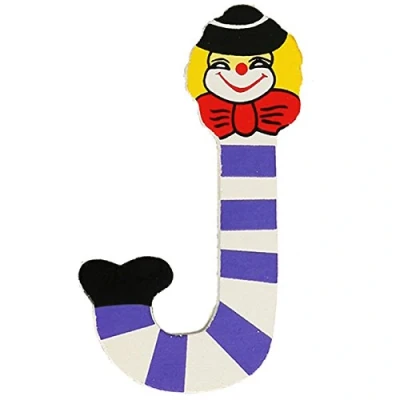 Abbildung von Clown Buchstabe Holz J