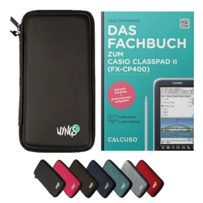 Abbildung von CALCUSO Zubehör Standardpaket Schwarz kompatibel für Grafikrechner Casio Classpad II (fx CP400)