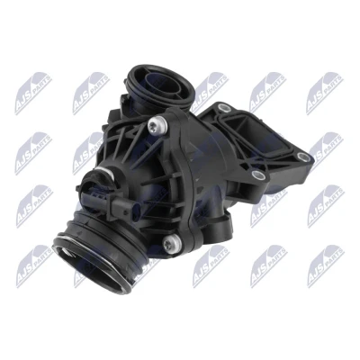 Abbildung von NTY CTM ME 041 Kühlwasserthermostat 100C mit Dichtungen Gehäuse MERCEDES BENZ: E Klasse T modell, Limousine, C modell