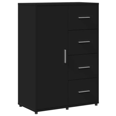 Abbildung von vidaXL Sideboard Schwarz 60x31x84 cm Holzwerkstoff (1 St)