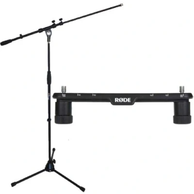 Abbildung von Rode Stereo Bar SB20 Mikrofon Stereoschiene + keepdrum Mikrofonständer MS107B