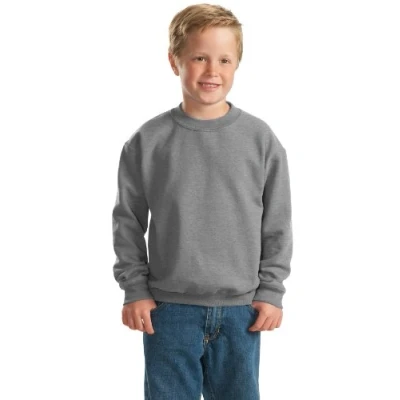 Abbildung von Gildan Herren Sweatshirt aus Fleece mit Rundhalsausschnitt, Stil G18000 T Shirt, Grau Sport Grey, XL