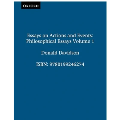 Abbildung von Essays on Actions and Events (Philosophical of Donald Davidson): Philosophical Volume 1 Davidson (5 Volumes))