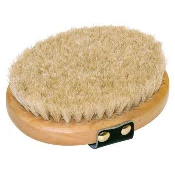 Abbildung von Kerbl Schmusebürste (oval) m. Holzrücken Rosshaar Brush&amp;Co