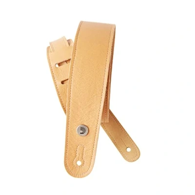 Abbildung von D&#039;Addario schmaler Gitarrengurt aus Leder, Gelb