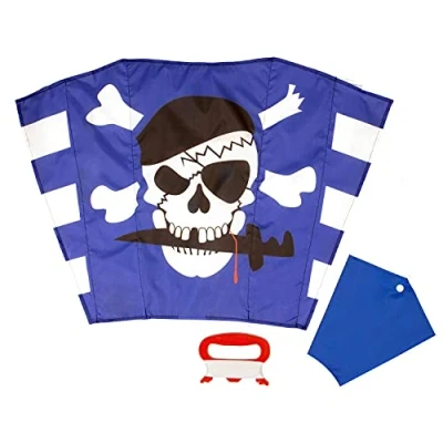 Abbildung von Kinderdrachen Sled Freddy (blau). Einleinerdrachen flugfertig inkl. Schnur