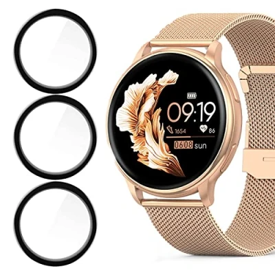 Abbildung von onetuo Schutzfolie Kompatibel für Nemheng N33 Smartwatch, HD klar Flexible TPU Displayschutzfolie 1,32&quot; Smartwatch (3 Pack)