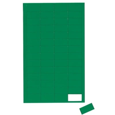 Abbildung von Maul Magnetsymbole Rechteck 10x20mm grün VE=56 Stück