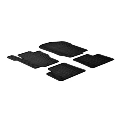 Abbildung von Gledring 0325 Fußmattensatz Gummi vorne und hinten 4 schwarz 750mm 550mm MERCEDES BENZ: ML Klasse