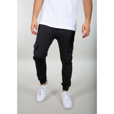 Abbildung von Alpha Industries Terry Jogger Jogginghose, Herren, Größe: Medium, Black