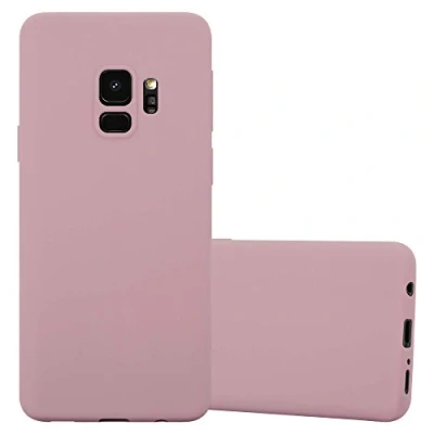 Abbildung von Cadorabo Hülle kompatibel mit Samsung Galaxy S9 Schutzhülle TPU Silikon Case Candy Design Slim Kratzfest Weiche Gummi Rundumschutz für in Rosa