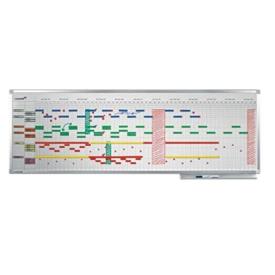 Abbildung von Legamaster 7 404200 Professional Jahresplaner im Ganzjahresformat, emailliertes, leichtes Whiteboard bedruckt mit Kalenderraster, 75 x 150 cm