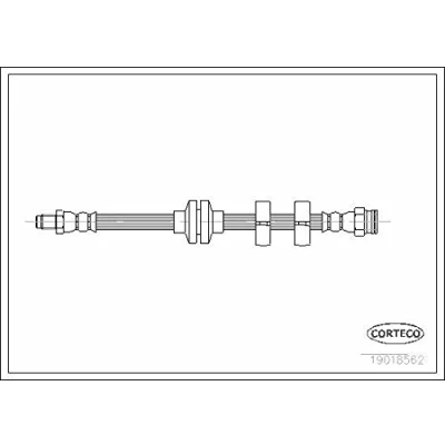 Abbildung von CORTECO 19018562 Bremsschläuche Vorderachse 385 ALFA ROMEO: 145, FIAT: BRAVO 1, Brava Schrägheck