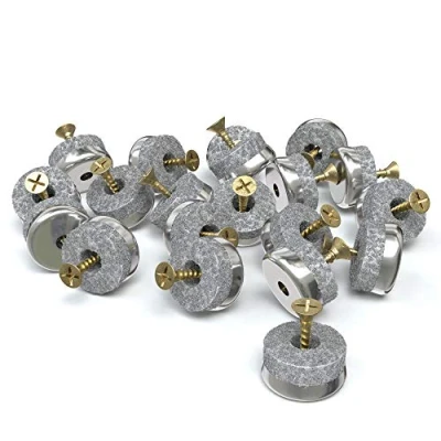 Abbildung von EAZY CASE Möbelfuß Filzgleiter mit Schraube, (20 St), Schraubend Bodenschutz aus Filz Schutz für Fußboden 20mm