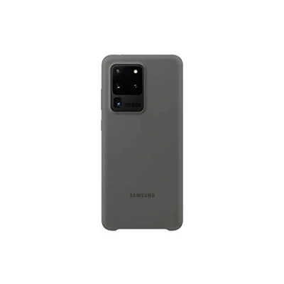 Abbildung von Samsung Galaxy S20 Ultra Hülle Silikon Soft Case/Backcover Handyhülle Grau