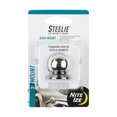 Abbildung von Nite Ize STDM 11 R7 NI Steelie Kugelhalterung Handy Kfz Halterung Magnetbefestigung, Dash Ball, Silber
