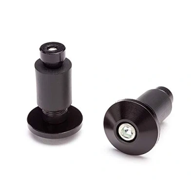 Abbildung von Motorrad Lenkergewichte CNC Aluminium für 22mm 7/8&quot; Lenker Schwarz