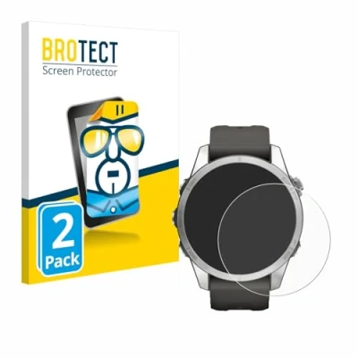 Abbildung von BROTECT (2 Stück Schutzfolie für Garmin Fenix 7S Pro Solar (42 mm) Displayschutz Folie Ultra Klar