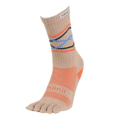 Abbildung von Injinji Trail Midweight Crew Socken, Kornfarben, Small Medium